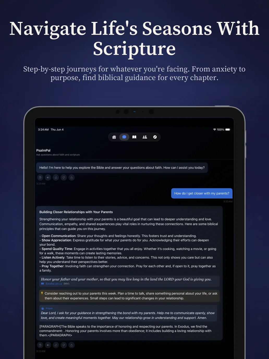 Psalm Pal on iPad: Navigate Life's Seasons